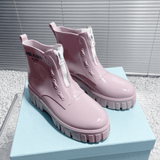 프라다 지퍼 레인부츠
