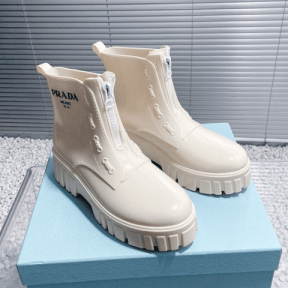프라다 지퍼 레인부츠
