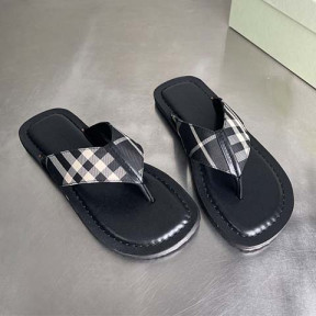 버버리 체크 쪼리 플립플랍