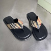 버버리 체크 쪼리 플립플랍