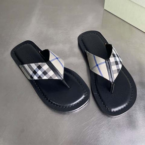 버버리 체크 쪼리 플립플랍